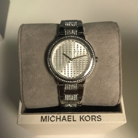 Michael Kors Silver rhinestone Glitzy Watch main image 8